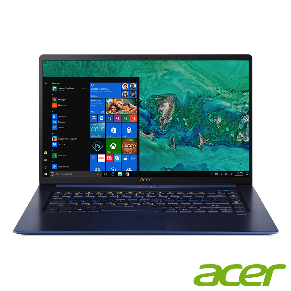 Acer SF515-51T-54VR 15吋筆電(i5-8265U/512G/8G/觸控輕薄筆電