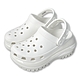 Crocs 卡駱馳 經典光輪克駱格 MEGA CRUSH CLOG 女 白色 增高中性鞋 休閒洞洞鞋 厚底涼鞋 穆勒懶人鞋 防水拖鞋 207988-100 product thumbnail 1