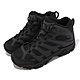 Merrell 戰術靴 Moab 3 Mid Tactical WP 男鞋 黑 全黑 防水 中筒 Vibram 郊山 ML003911 product thumbnail 1