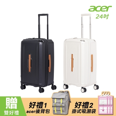 【Acer 宏碁】墨爾本拉鍊行李箱 24吋