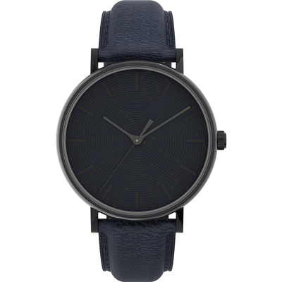 TIMEX 天美時 Fairfield系列 簡約手錶-深藍/41mm