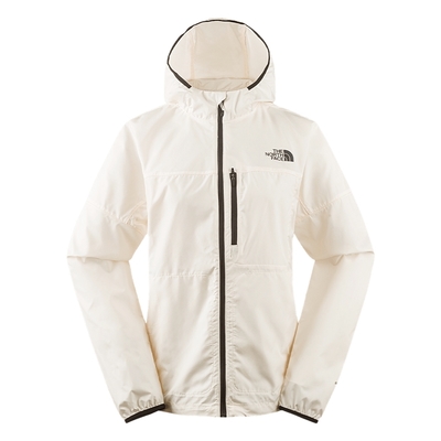 The North Face W HIGHER RUN WIND JACKET 女風衣外套-米白-NF0A83TWQLI