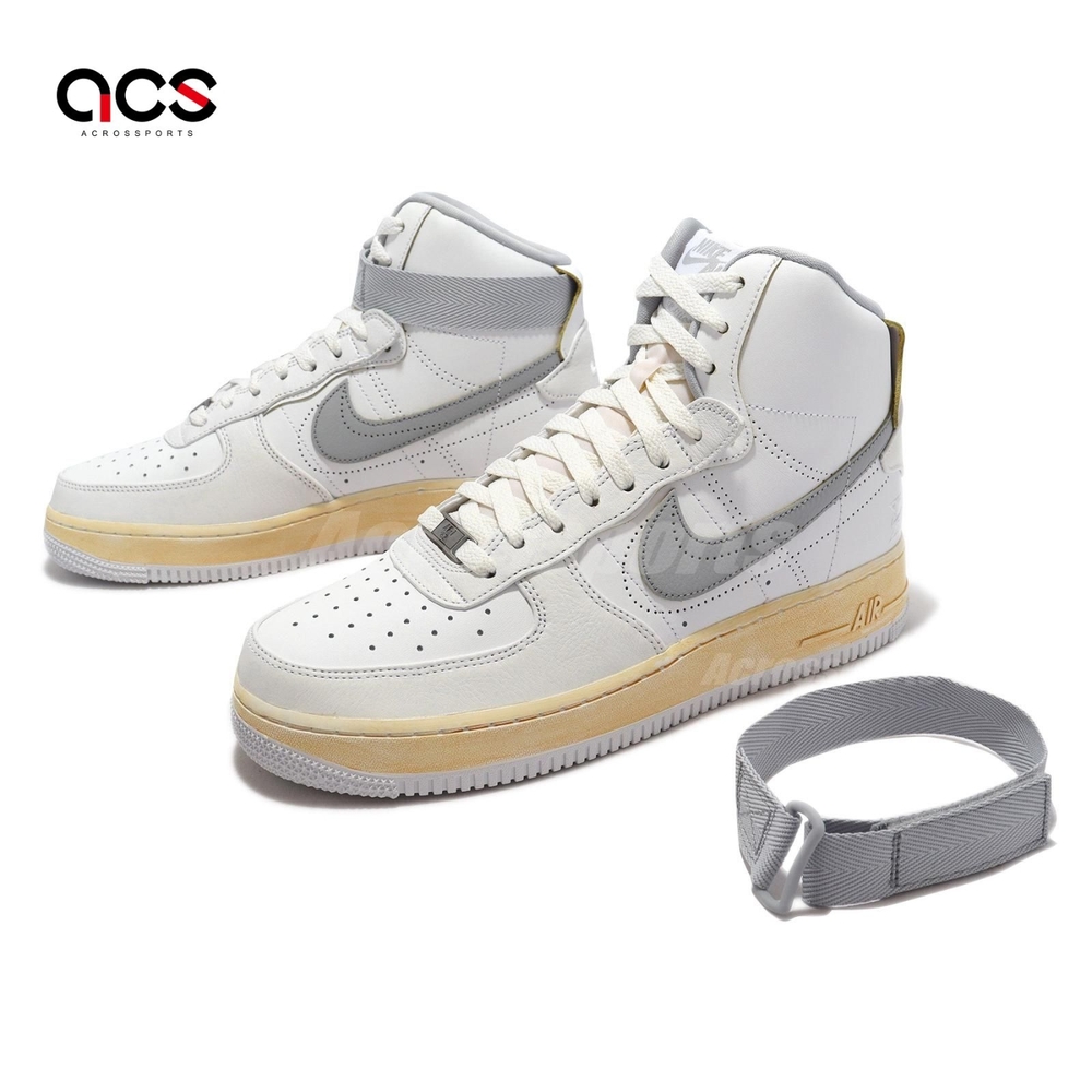 Nike 休閒鞋Air Force 1 High 07 PRM 男女鞋白灰仿舊中底Fontanka