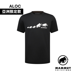 【Mammut長毛象】QD Logo Print T-Shirt AF Men 快乾LOGO短袖T恤 男款 黑PRT3 #1017-02012-00255