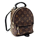 LV M44873  PALM SPRING花紋LOGO Monogram帆布拉鍊後背包(MINI/咖啡) product thumbnail 1