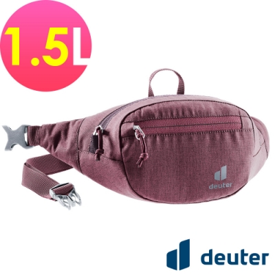 【deuter 德國】BELT I 1.5L休閒輕量腰包3900121暗紅/胸包/側背包/路跑/慢跑