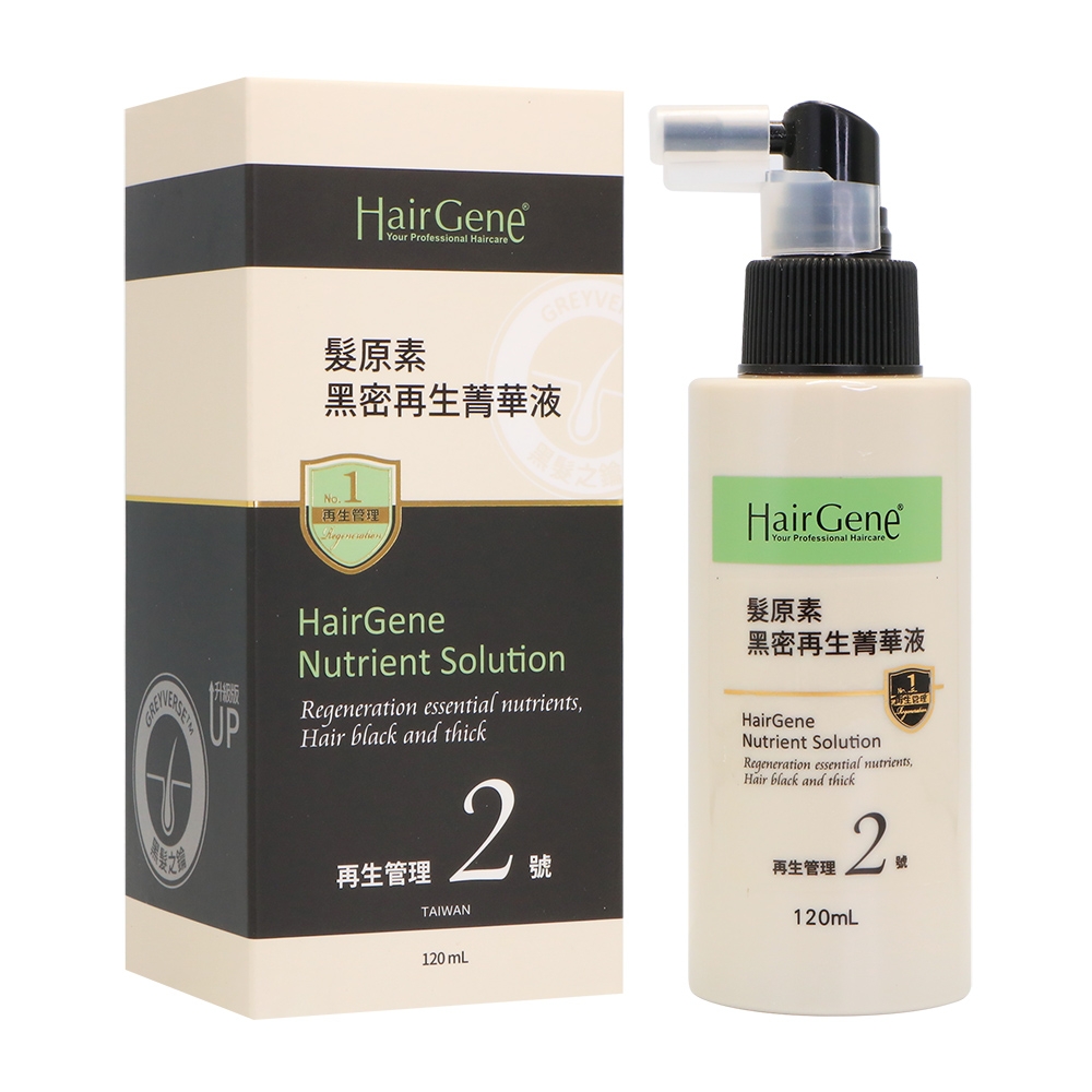 (原廠公司貨) PBF 寶齡富錦 Hair Gene 髮原素系列 黑密再生菁華液 120ml