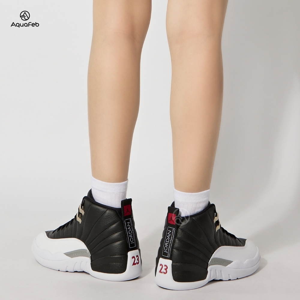 Nike Air Jordan 12 Playoff GS 2022 女鞋童鞋黑白色AJ12 籃球鞋休閒鞋