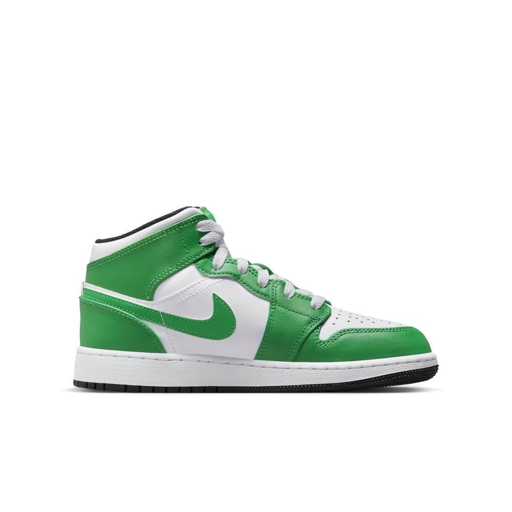 NIKE AIR JORDAN 1 MID (GS) 大童男女休閒鞋-白綠-DQ8423301 | NIKE