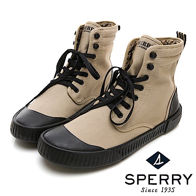 SPERRY 古著靴藝經典帆布復古靴(男)-卡其