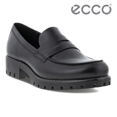 ECCO MODTRAY W 摩登正裝增高厚底樂福皮鞋 女鞋 黑色