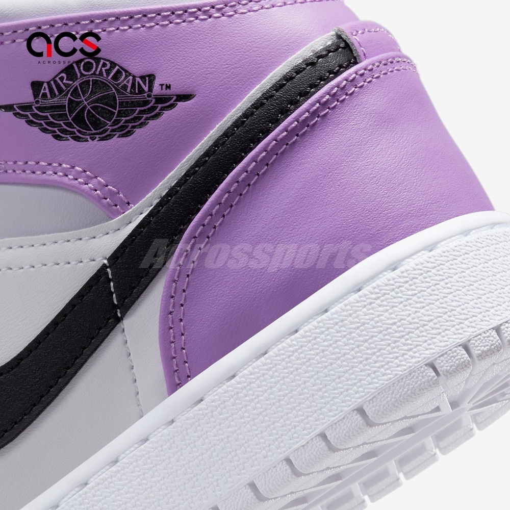 Nike Air Jordan 1 Mid GS 葡萄紫Barely Grape 女鞋大童鞋AJ1 DQ8423