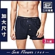 男內褲 Sun Flower三花 5片式針織平口褲 大尺寸(3件組) product thumbnail 1