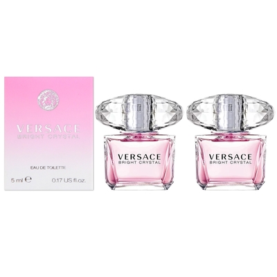 VERSACE 凡賽斯 香戀水晶女性淡香水 5ml 小香 (2入組)