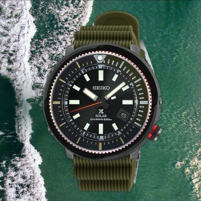 SEIKO 精工 PROSPEX 鮪魚罐頭太陽能潛水手錶 迎春好禮 (SNE547P1)_SK045