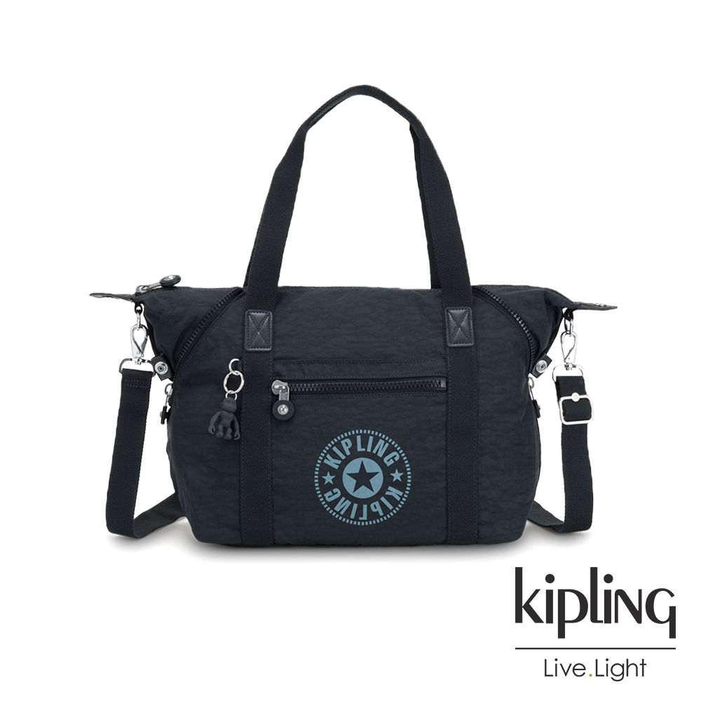 Kipling 致敬經典復古夜空深藍手提側背包-ART NC