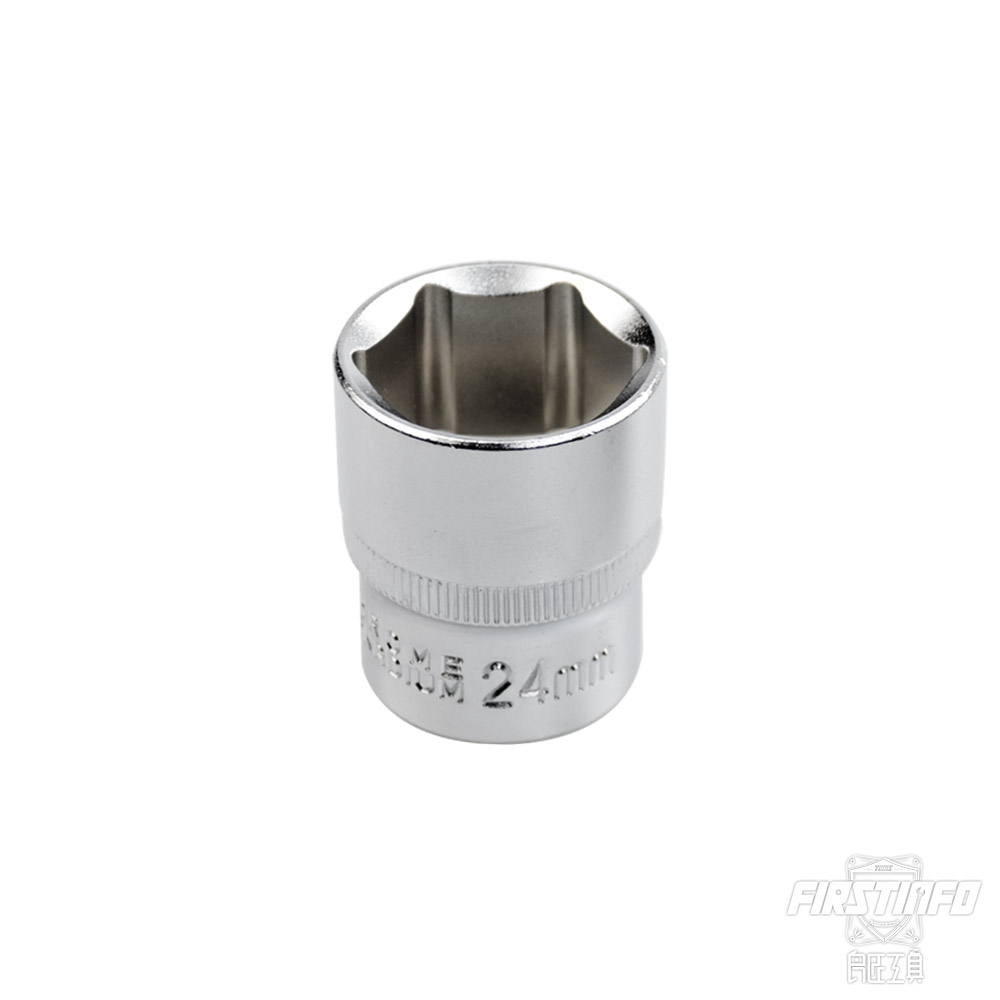 良匠工具 台灣製造 4分(1/2") 內6角 24mm全霧/霧面 手動 短套筒