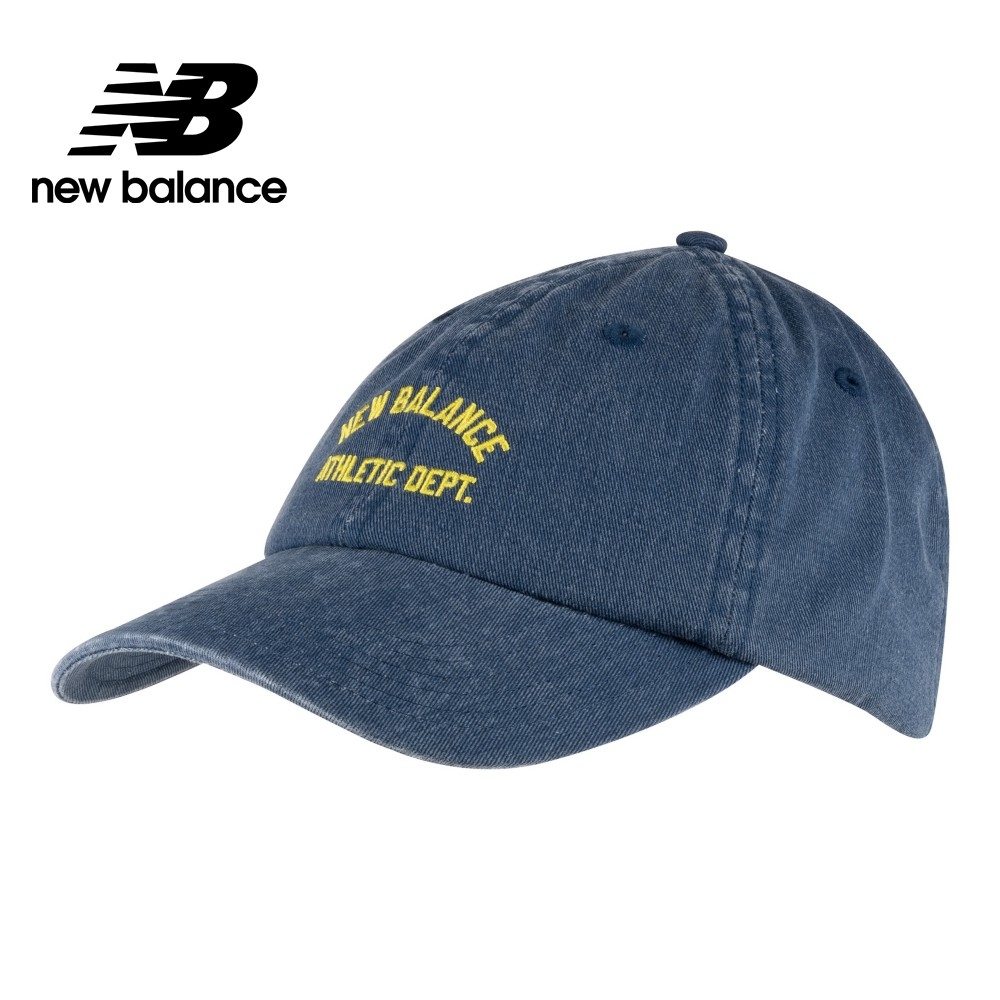 【New Balance】 刺繡斜紋布棒球帽/老帽_中性_牛仔藍_LAH01003NNY