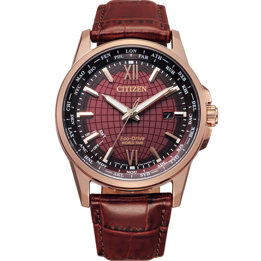 CITIZEN Eco-Drive 環遊世界萬年曆錶(BX1009-10X)41mm