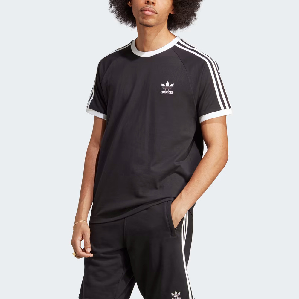 Adidas 3-Stripes Tee [IA4845] 男 短袖 上衣 T恤 亞洲版 復古 休閒 修身 撞色 黑白
