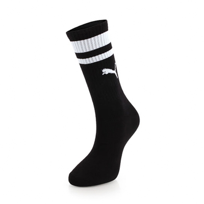 Puma 休閒長襪 Classic Sock 男女款 黑 白 經典 襪子 雙條紋 休閒 BB109201