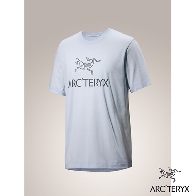 Arcteryx 始祖鳥 男 Arc Word LOGO 短袖休閒Tee 天藍