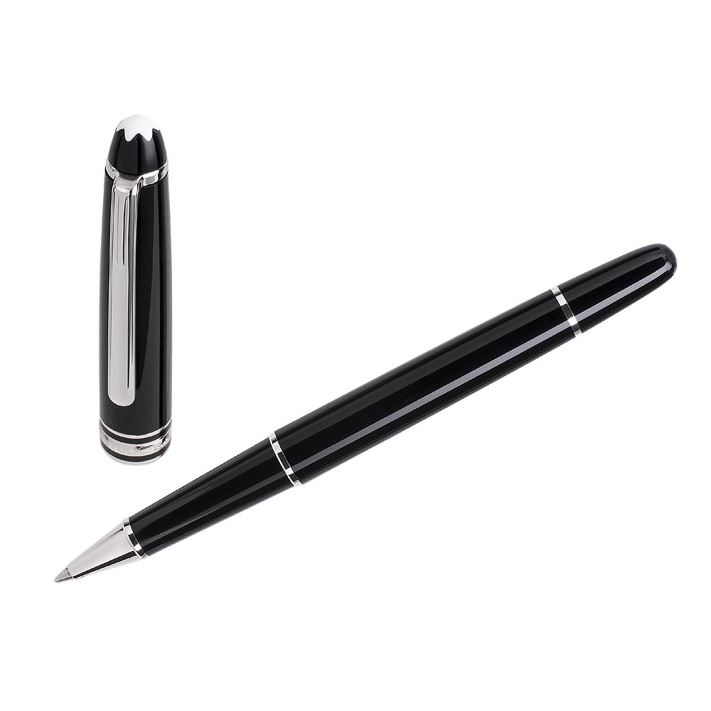 MONTBLANC 萬寶龍小班白夾鋼珠筆 163S