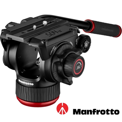 MANFROTTO 曼富圖 504X / MVH504XAH 液壓攝錄兩用雲台 (公司貨) 油壓雲台 飛羽攝影 載重12公斤