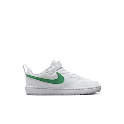 NIKE COURT BOROUGH LOW RECRAFT (PS) 男女小童休閒鞋-白綠-DV5457109