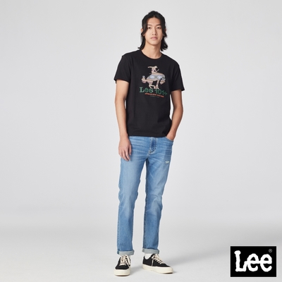 Lee 男款 涼感 705 中腰標準小直筒牛仔褲 中藍洗水｜101+/Jade Fusion