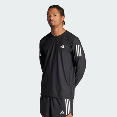 adidas 上衣 男款 長袖上衣 運動 OTR B LS 黑 IN1486