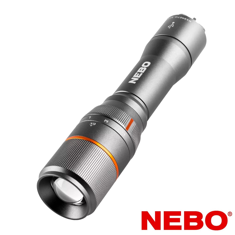【NEBO】達文西 切換型手電筒-USB充電 1000流明 IP67(NEB-FLT-0018-G)