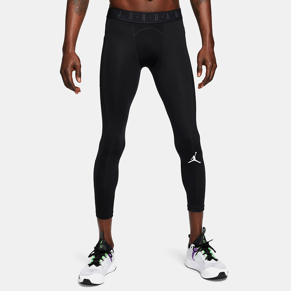 Nike 緊身褲3/4 Tights Pants 男款Dri-FIT 內搭輕量彈性七分褲黑白