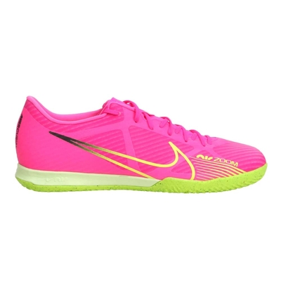 NIKE ZOOM VAPOR15 ACADEMY IC男平底足球鞋-運動 DJ5633-605 螢光粉黃黑