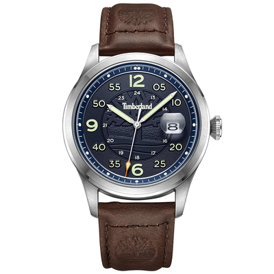 Timberland 天柏嵐 CORNWALL系列 經典復刻石英錶 送禮推薦-藍面/42mm TDWGB2237502