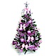 摩達客 幸福3尺(90cm)一般型裝飾綠聖誕樹(飾品組-銀紫色系/不含燈) product thumbnail 1