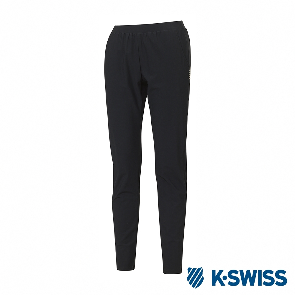K-SWISS Pants韓版修身長褲-女-黑