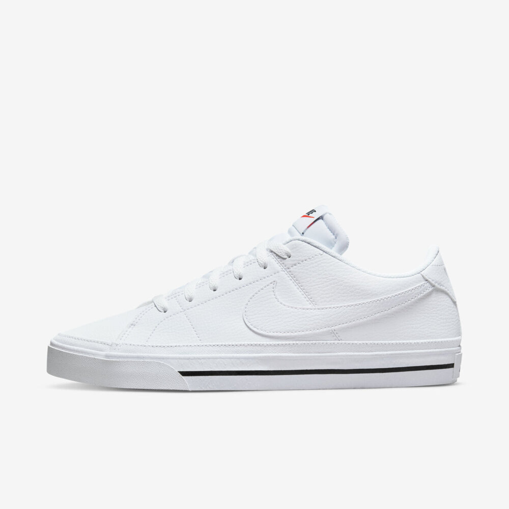 Nike Court Legacy NN [DH3162-101] 男 休閒鞋 基本款 復古 經典 皮革 簡約 白 黑