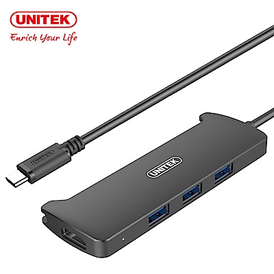 UNITEK Type-C 轉 HDMI 3port USB3.1Gen1 集線器