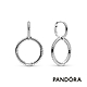 【Pandora官方直營】蛇鏈圖騰雙圈耳環 product thumbnail 1