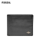 FOSSIL Ryan 菱形金屬LOGO基本款RFID實用男夾-黑色 ML3729001 product thumbnail 1