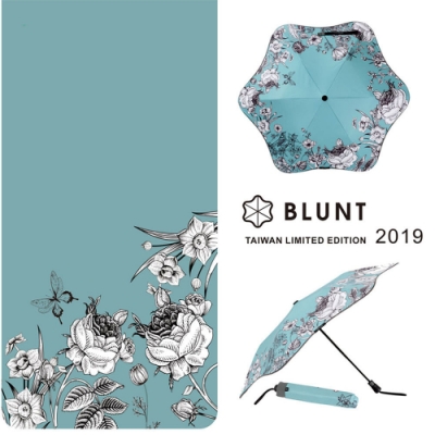 【BLUNT】2019 台灣區限量版 圖騰  完全抗UV折傘 復古花卉