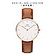 Daniel Wellington DW 手錶 Classic Durham 36mm淺棕真皮皮革錶 DW00100111 product thumbnail 1