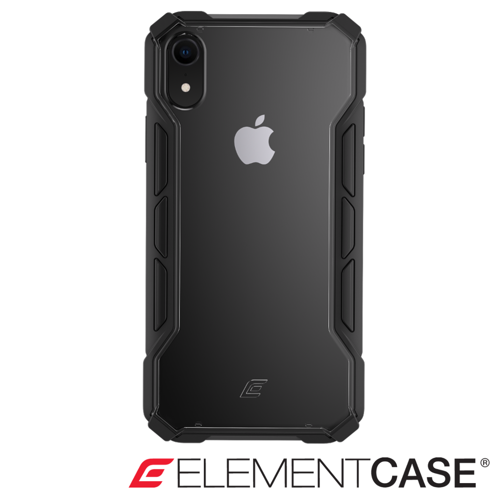 美國 ELEMENT CASE iPhone XR 專用拉力競賽防摔殼 -黑