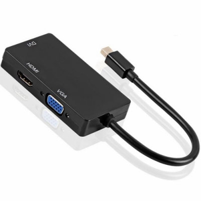 Mini DP 三合一轉換器-Adapter04(轉DVI/HDMI/VGA)