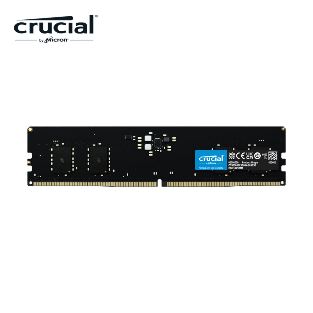 Micron Crucial DDR5 4800/8G RAM 內建PMIC電源管理晶片