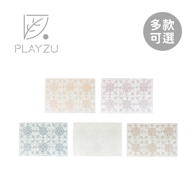 PLAYZU 歐美設計無毒巧拼地墊 波斯花/摩洛哥/水磨石/波爾卡系列 (62x62x1.2cm) 6入組 - 多款可選