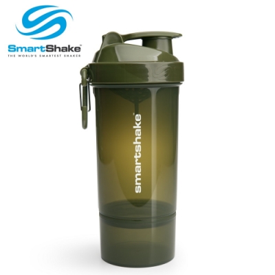 【瑞典SmartShake】Origianl2GO One 雙層式多功能搖搖杯(軍旅綠/800ml/個)