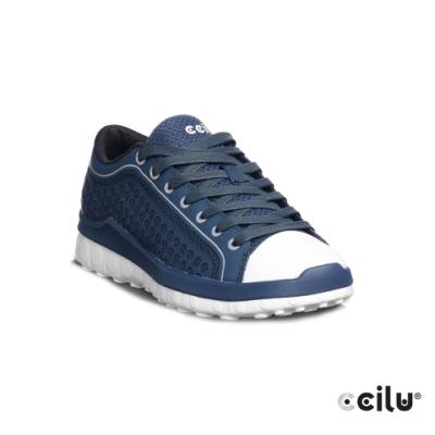 CCILU  圓點網布運動休閒鞋-女款-302305096藍色