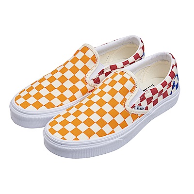 (女)VANS Classic Slip-On 撞色棋盤格休閒懶人鞋